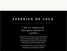 Tablet Screenshot of federicadeluca.com